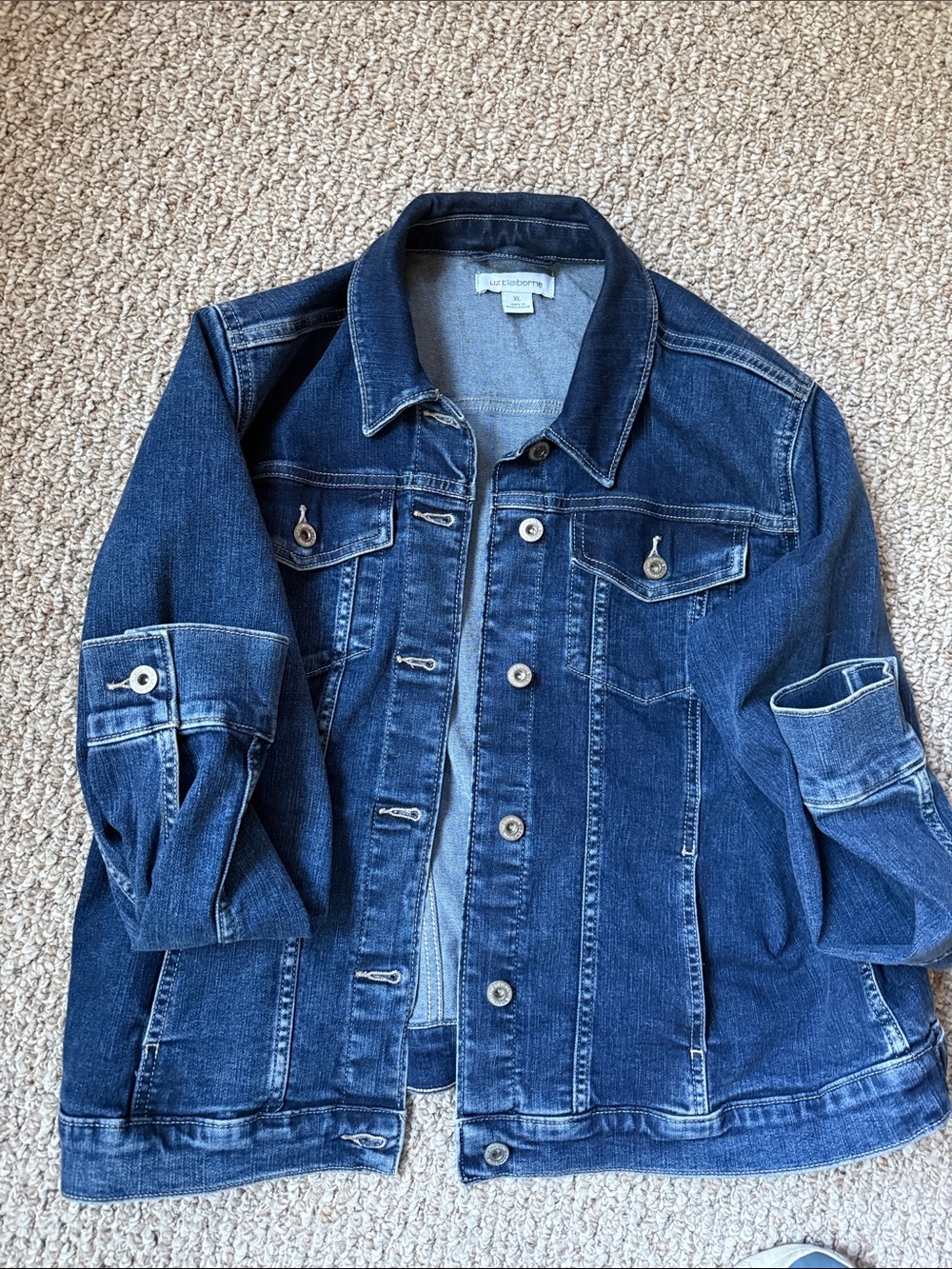 Liz Claiborne Classic Blue Denim Jacket